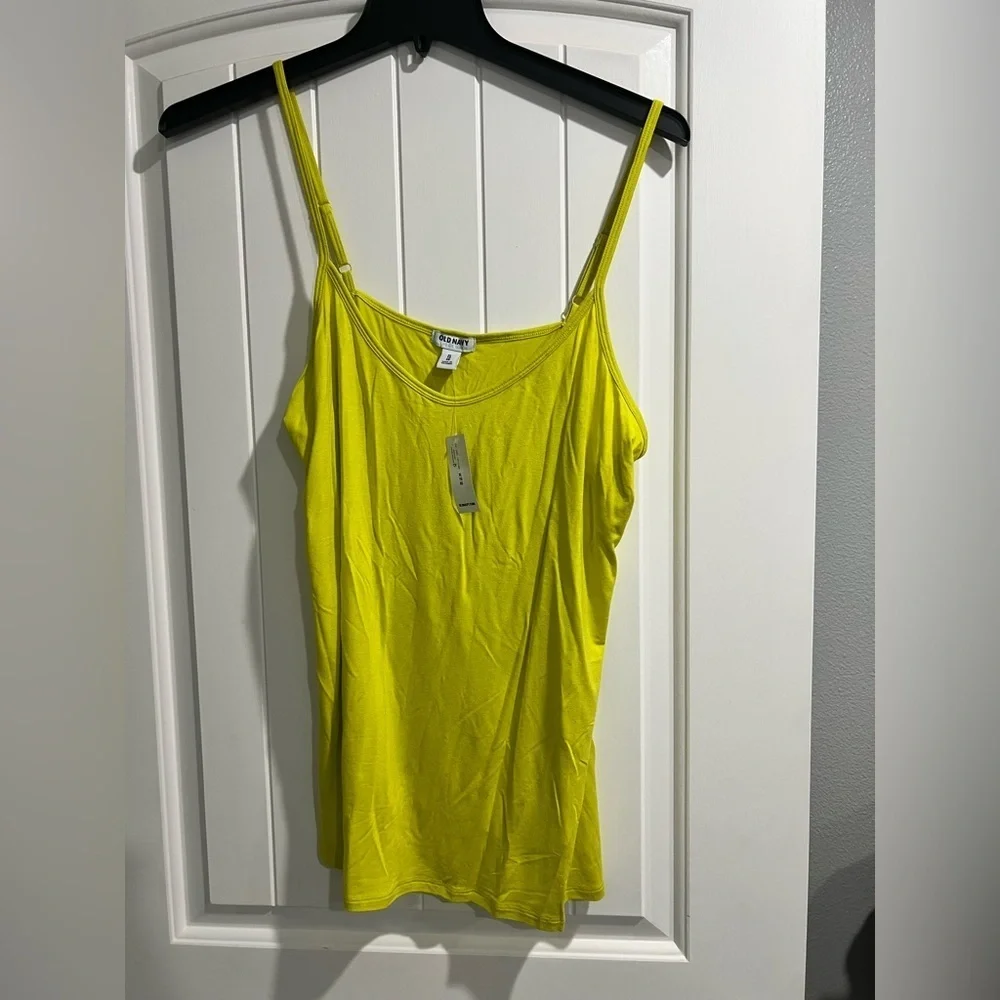 NWT NEW Old Navy yellow green cami XL - Picture 1 of 7